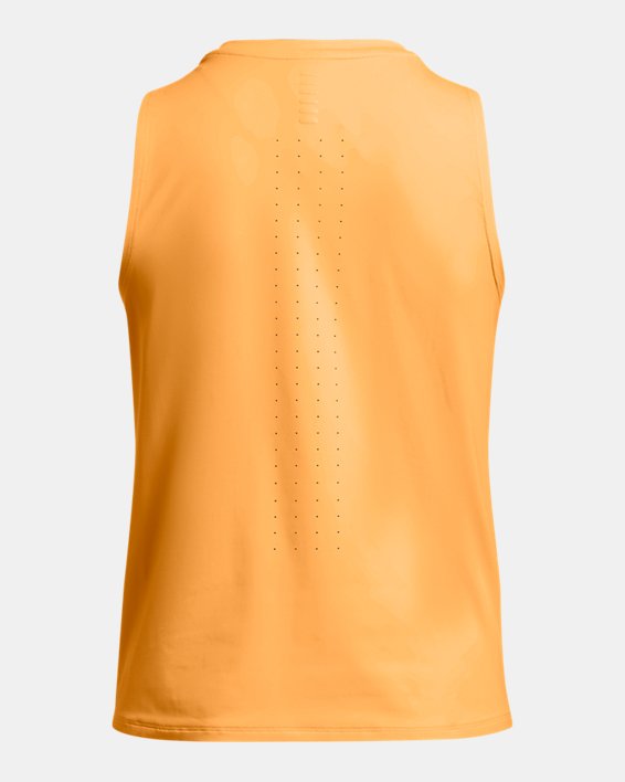 Camiseta de tirantes UA Launch Elite para mujer, Orange, pdpMainDesktop image number 4